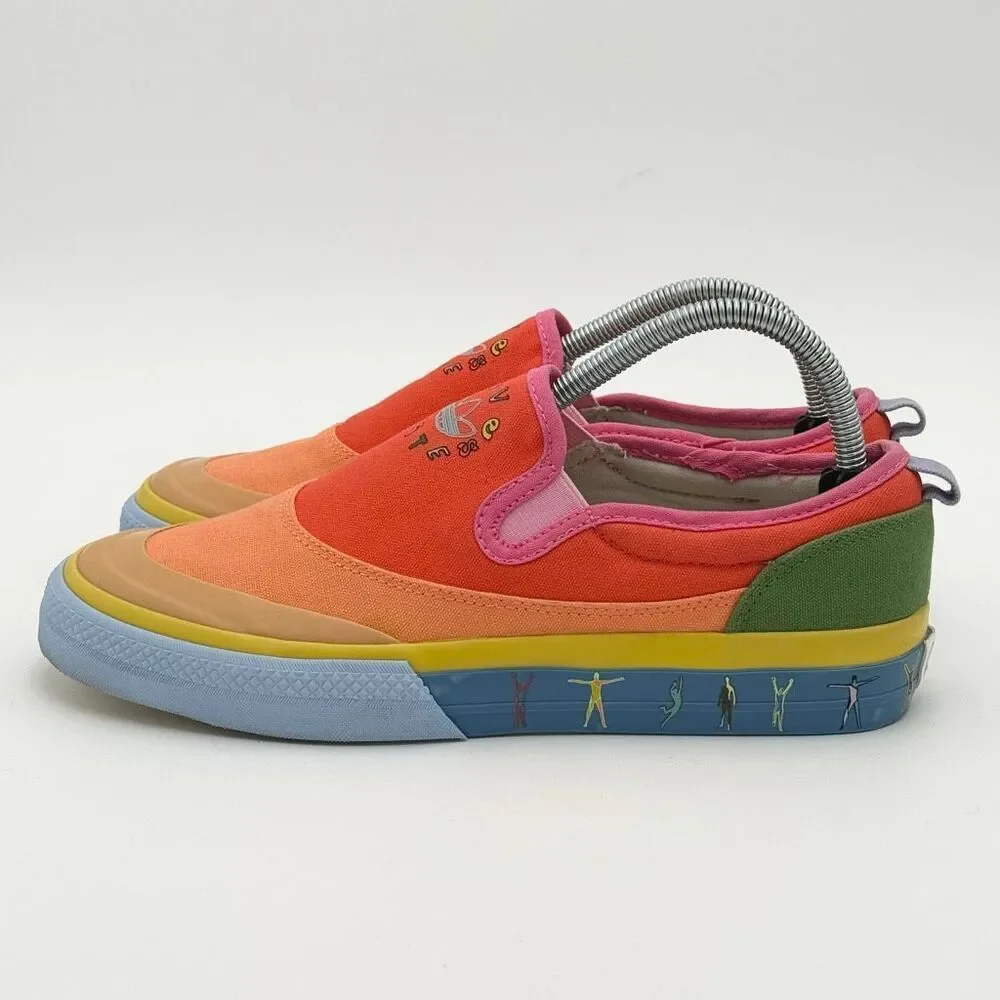 Adidas Nizza Slip-On Low Pride Pack - Love Unites' Canvas Sneakers - US Men’s 7.